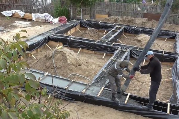 Бетонирование фундаментов